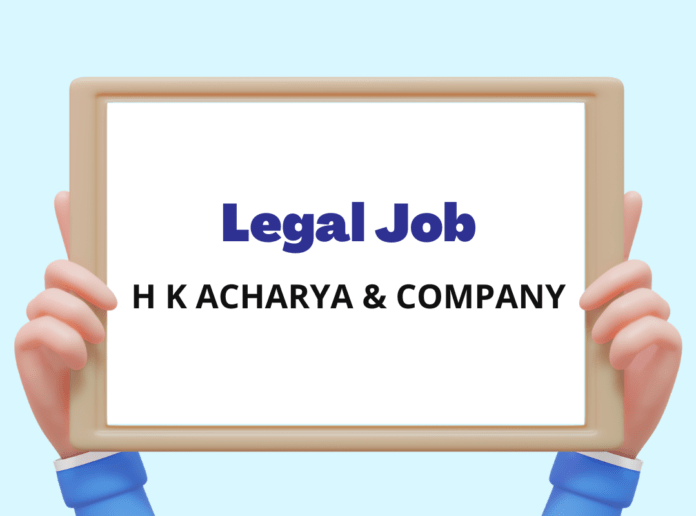 H K Acharya & Company - Legal Assistant, Ahmedabad