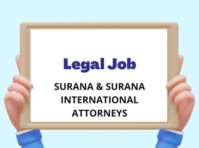 Surana & Surana International Attorneys: Senior Associate - NCLT, Chennai, Apply Now!