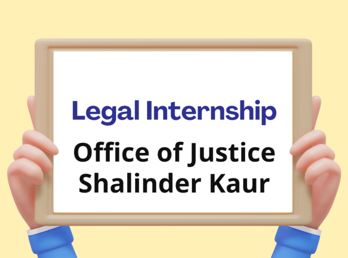 Office of Justice Shalinder Kaur