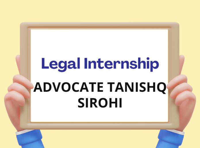 Advocate Tanishq Sirohi