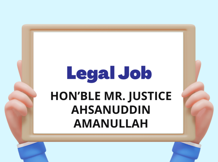 Hon’ble Mr. Justice Ahsanuddin