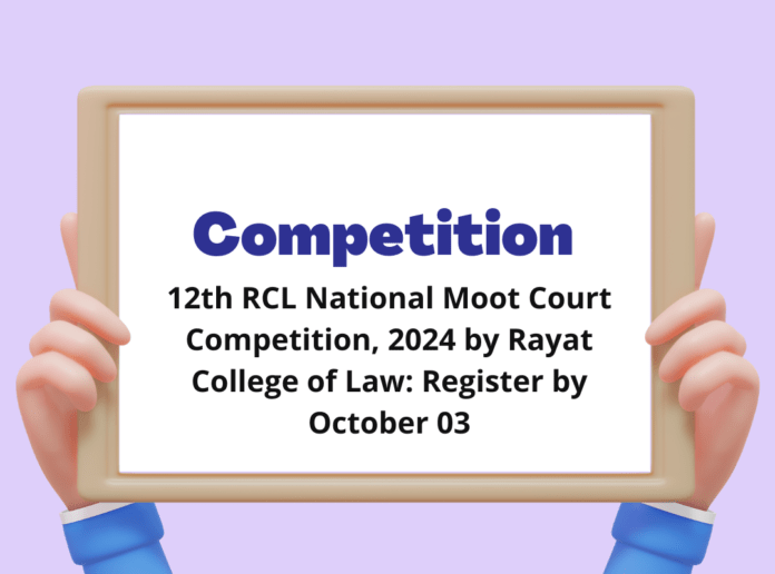 12th RCL National Moot