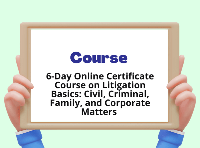 6-Day Online Certificate Course