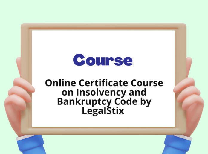 Online Certificate Course on Insolvency